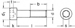 m8x10 verzinkt 50x